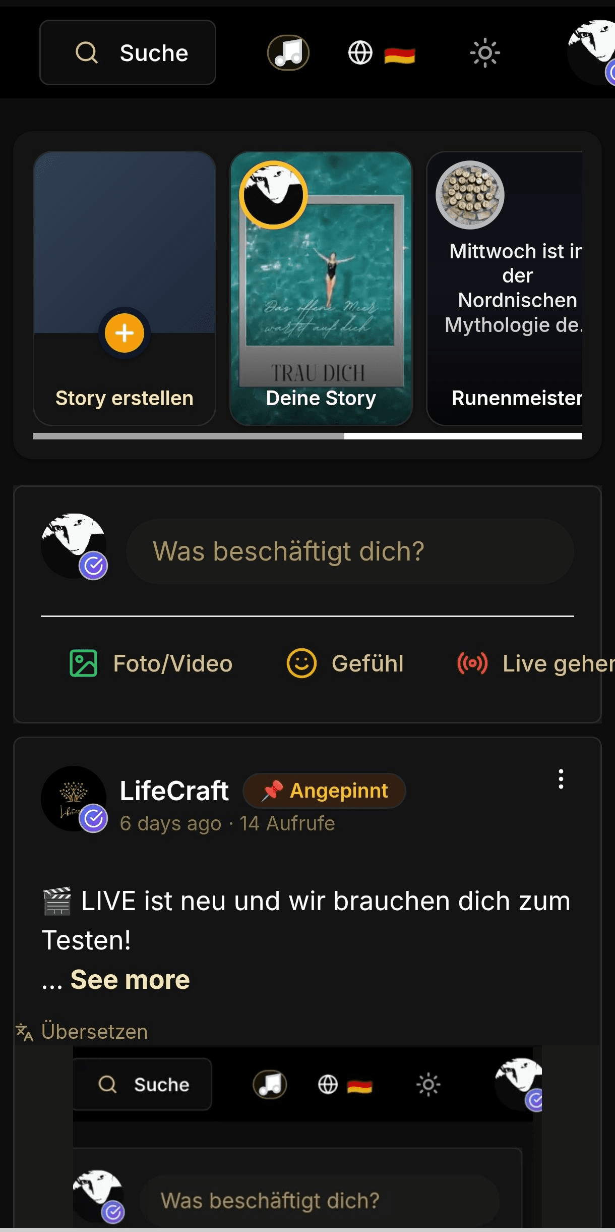 LifeCraft Musiker-Feed